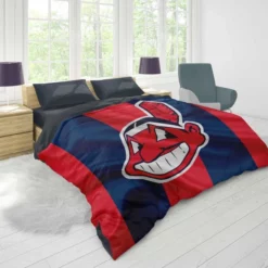 Cleveland Indians Energetic MLB Baseball Team Duvet Cover 1