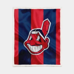 Cleveland Indians Energetic MLB Baseball Team Sherpa Fleece Blanket 1