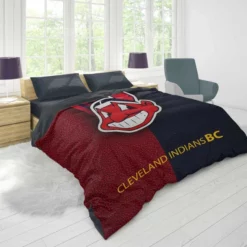 Cleveland Indians Popular MLB Baseball Team Duvet Cover 1