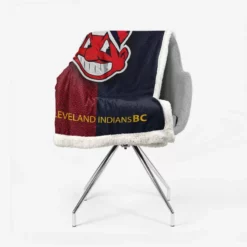 Cleveland Indians Popular MLB Baseball Team Sherpa Fleece Blanket 2