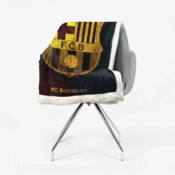 Clever Spanish Football Club FC Barcelona Sherpa Fleece Blanket 2