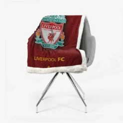 Club World Cup Football Club Liverpool Logo Sherpa Fleece Blanket 2