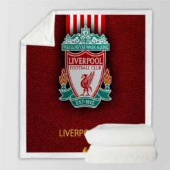 Club World Cup Football Club Liverpool Logo Sherpa Fleece Blanket