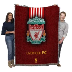 Club World Cup Football Club Liverpool Logo Woven Blanket