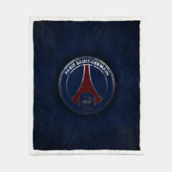 Club World Cup Soccer Club PSG Logo Sherpa Fleece Blanket 1