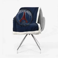 Club World Cup Soccer Club PSG Logo Sherpa Fleece Blanket 2