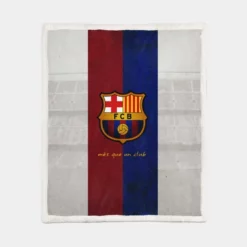 Club World Cup Winning Team FC Barcelona Sherpa Fleece Blanket 1