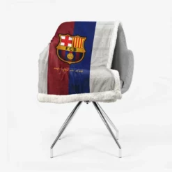 Club World Cup Winning Team FC Barcelona Sherpa Fleece Blanket 2