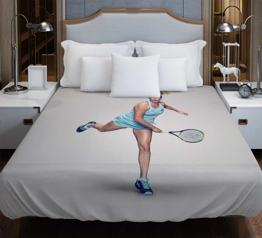 CoCo Vandeweghe American Professional Tennis Player Duvet Cover