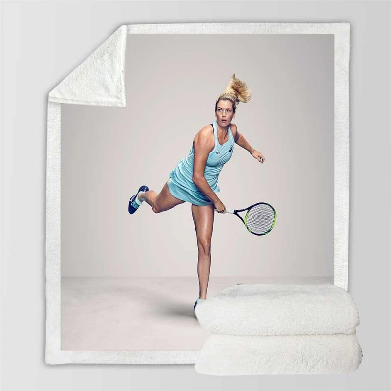 CoCo Vandeweghe American Professional Tennis Player Sherpa Fleece Blanket