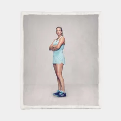 CoCo Vandeweghe Popular Tennis Player Sherpa Fleece Blanket 1