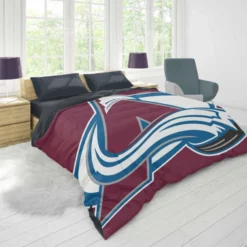 Colorado Avalanche Professional Ice Hockey Team Duvet Cover 1