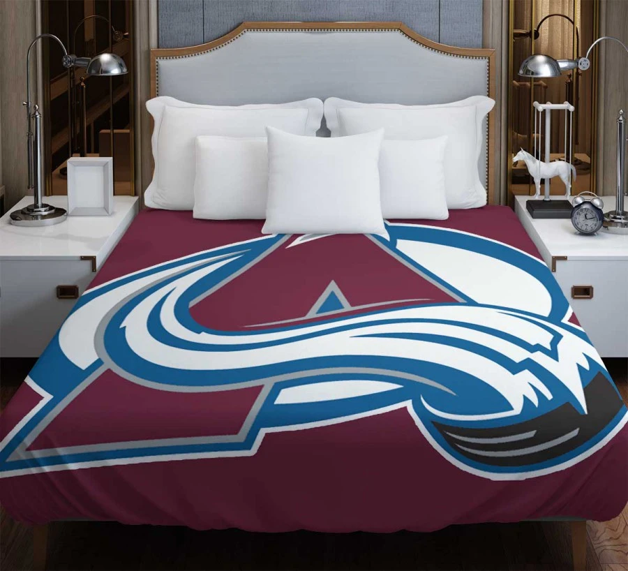 Colorado Avalanche Professional Ice Hockey Team Duvet Cover