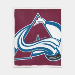 Colorado Avalanche Professional Ice Hockey Team Sherpa Fleece Blanket 1