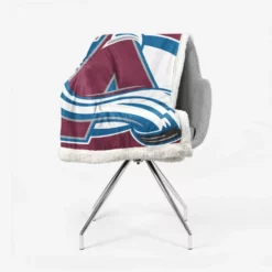 Colorado Avalanche Professional Ice Hockey Team Sherpa Fleece Blanket 2