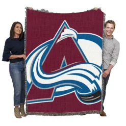 Colorado Avalanche Professional Ice Hockey Team Woven Blanket