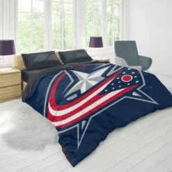 Columbus Blue Jackets Professional Ice Hockey Team Duvet Cover 1