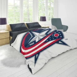 Columbus Blue Jackets Top Ranked Hockey Team Duvet Cover 1