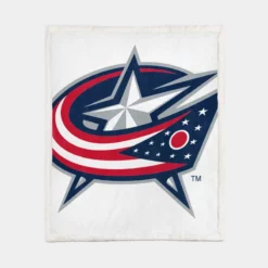 Columbus Blue Jackets Top Ranked Hockey Team Sherpa Fleece Blanket 1