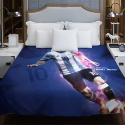 Committed sports Player Lionel Messi Duvet Cover