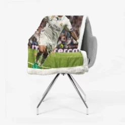 Committed sports Player Marcelo Vieira Sherpa Fleece Blanket 2