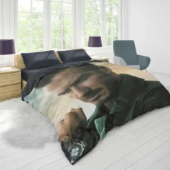 Competitive English Player David Beckham Duvet Cover 1