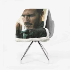 Competitive English Player David Beckham Sherpa Fleece Blanket 2