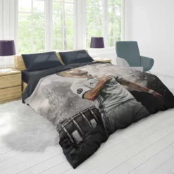 Competitive Football Player Karim Benzema Duvet Cover 1