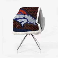 Competitive NFL Football Team Denver Broncos Sherpa Fleece Blanket 2
