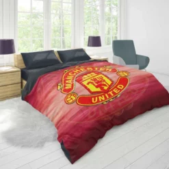 Competitive Soccer Team Manchester United FC Duvet Cover 1