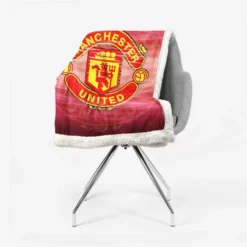 Competitive Soccer Team Manchester United FC Sherpa Fleece Blanket 2