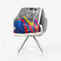 Confident Soccer Player Lionel Messi Sherpa Fleece Blanket 2