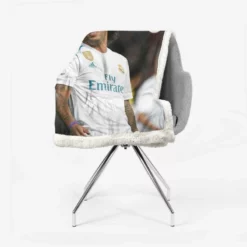 Confident Soccer Player Marcelo Vieira Sherpa Fleece Blanket 2