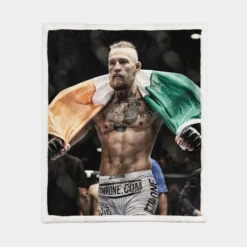Conor McGregor Professional MMA UFC Player Sherpa Fleece Blanket 1