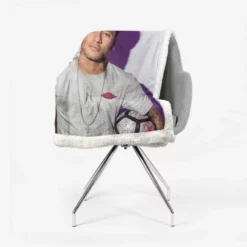 Consistent Football Player Neymar Jr Sherpa Fleece Blanket 2