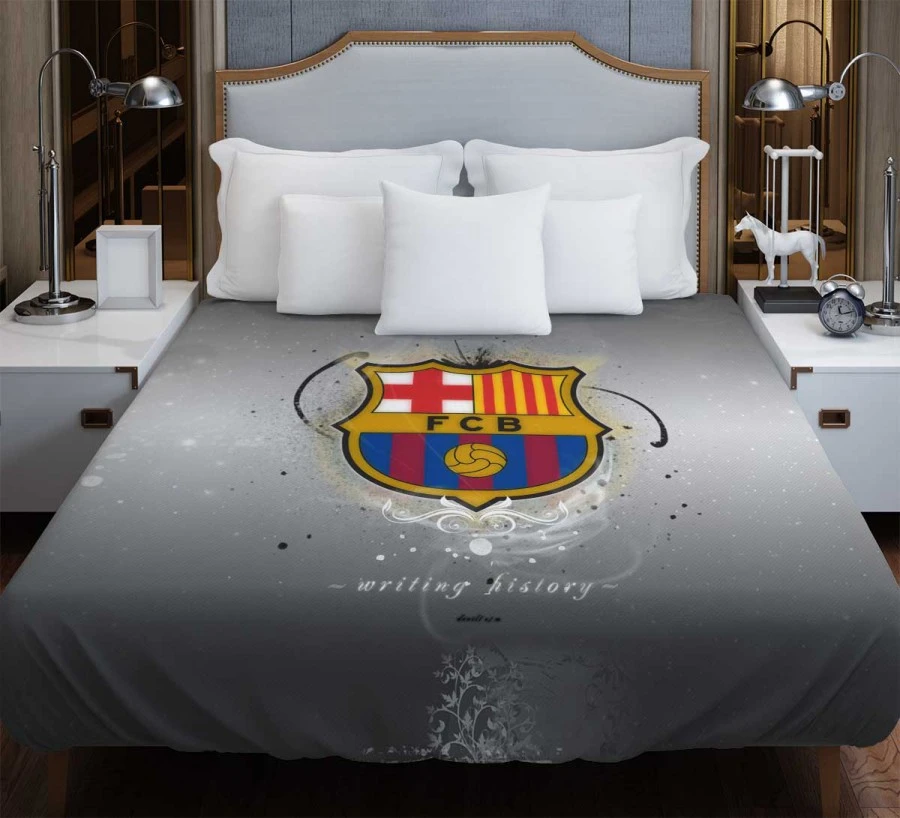 Consistent Spanish Soccer Team FC Barcelona Duvet Cover