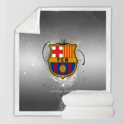 Consistent Spanish Soccer Team FC Barcelona Sherpa Fleece Blanket