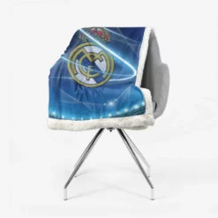 Copa De La Liga Soccer Club Real Madrid Sherpa Fleece Blanket 2