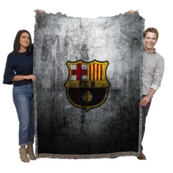 Copa Eva Duarte Team FC Barcelona Woven Blanket