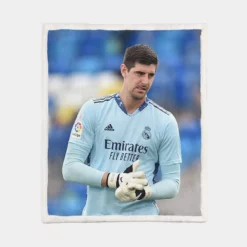 Copa del Rey Football Thibaut Courtois Sherpa Fleece Blanket 1