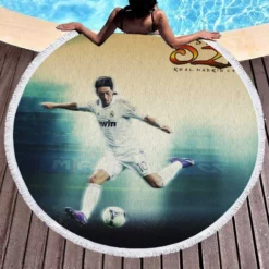 Copa del Rey Sports Player Mesut Ozil Round Beach Towel 1