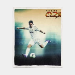 Copa del Rey Sports Player Mesut Ozil Sherpa Fleece Blanket 1