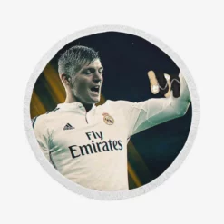 Copa del Rey Sports Player Toni Kroos Round Beach Towel