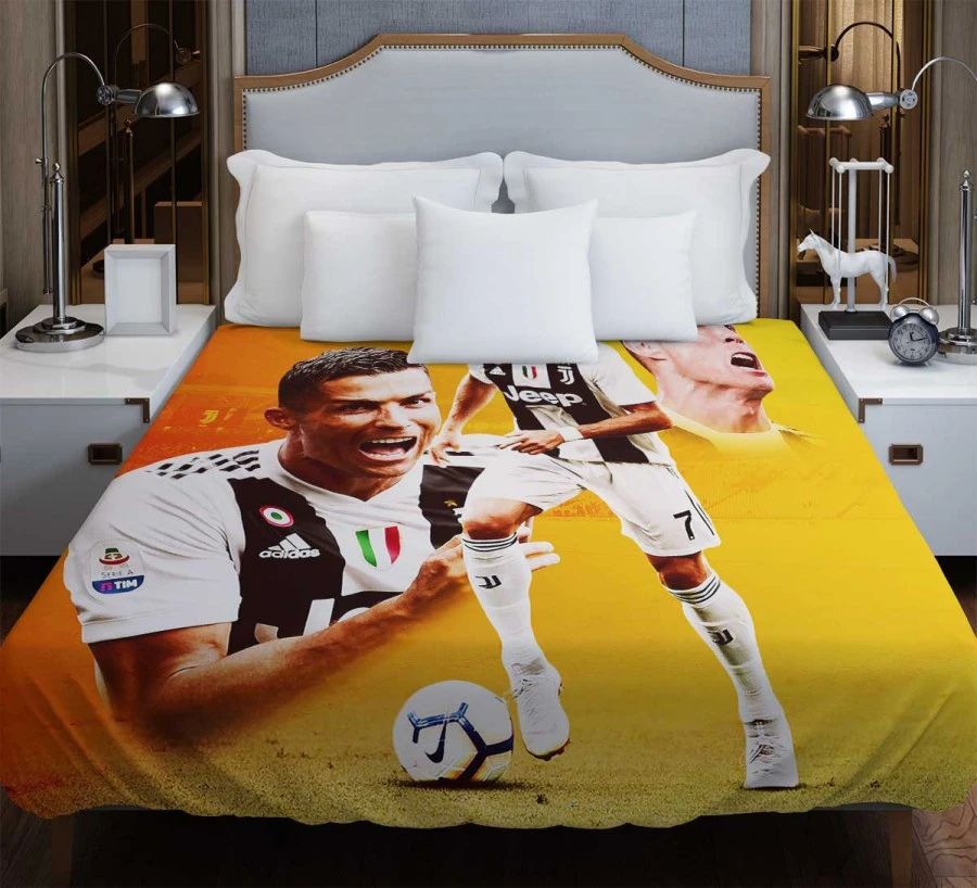 Cristiano Ronaldo CR7 Football Player Duvet Cover