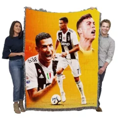 Cristiano Ronaldo CR7 Football Player Woven Blanket