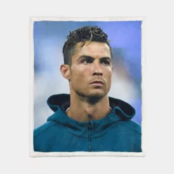 Cristiano Ronaldo CR7 Portuguese Player Sherpa Fleece Blanket 1