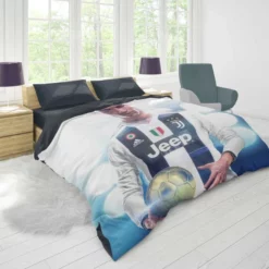 Cristiano Ronaldo Committed Juve sports Player Duvet Cover 1