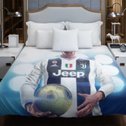 Cristiano Ronaldo Committed Juve sports Player Duvet Cover