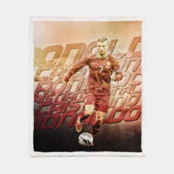 Cristiano Ronaldo Elite Portugal Player Sherpa Fleece Blanket 1