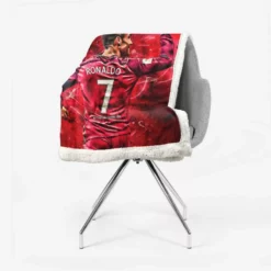 Cristiano Ronaldo Footballer Sherpa Fleece Blanket 2